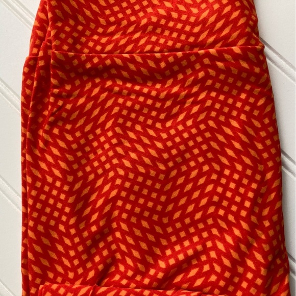 🎃 NWT LuLaRoe OS leggings Halloween orange one size NEW LLR - Picture 2 of 3